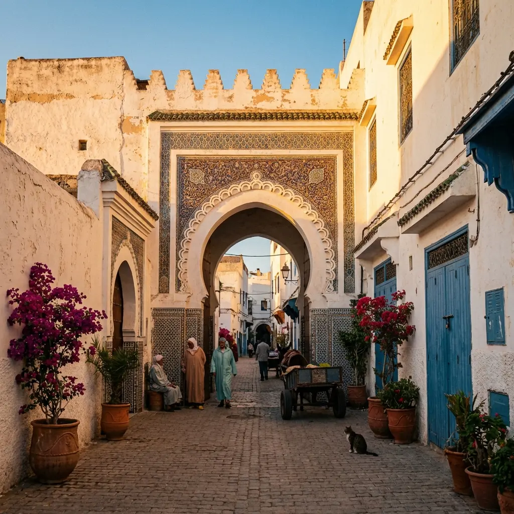 Tangier Medina scene from the HiTanger Guide.